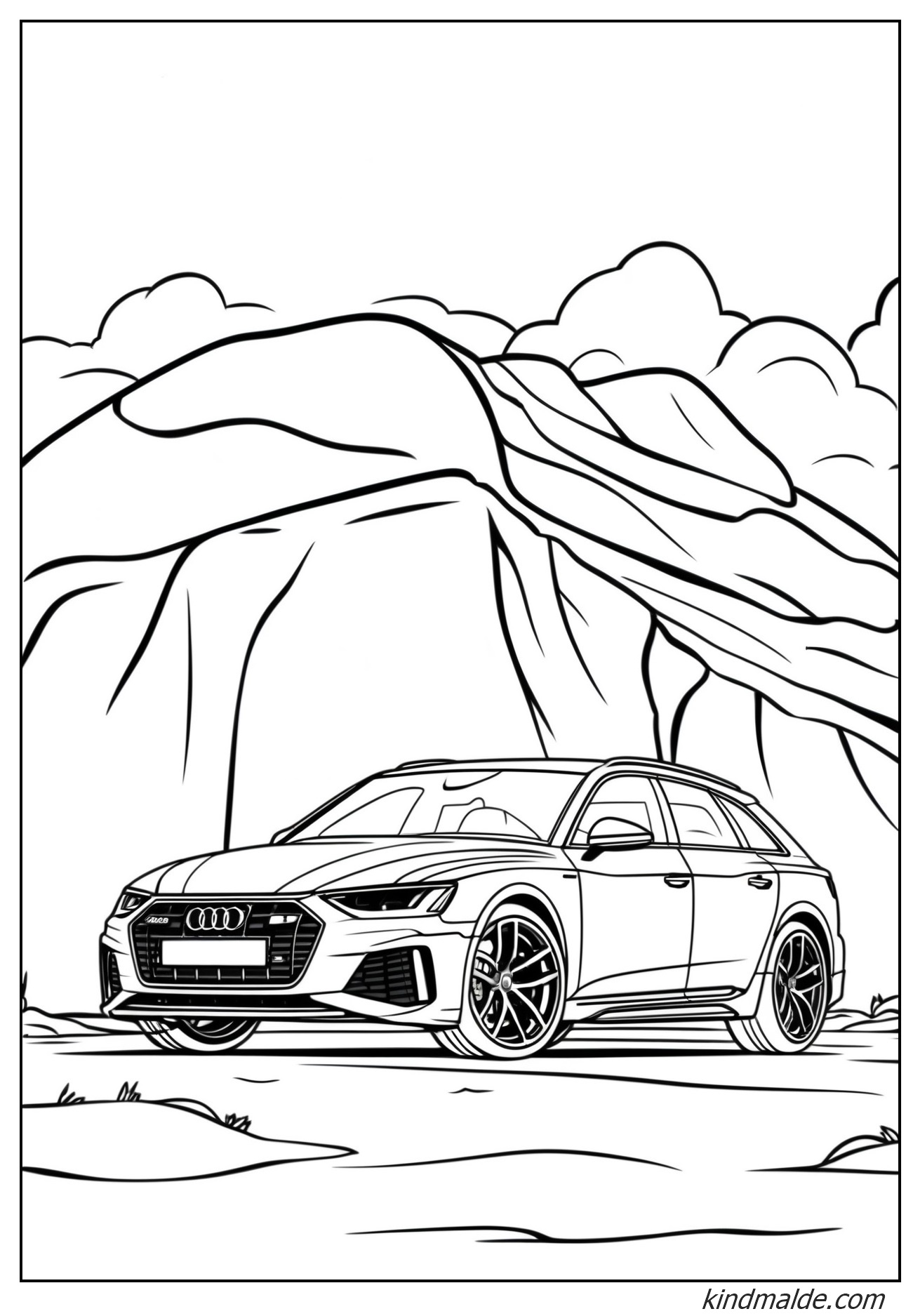 Audi Q Serie Ausmalbild zum Ausdrucken