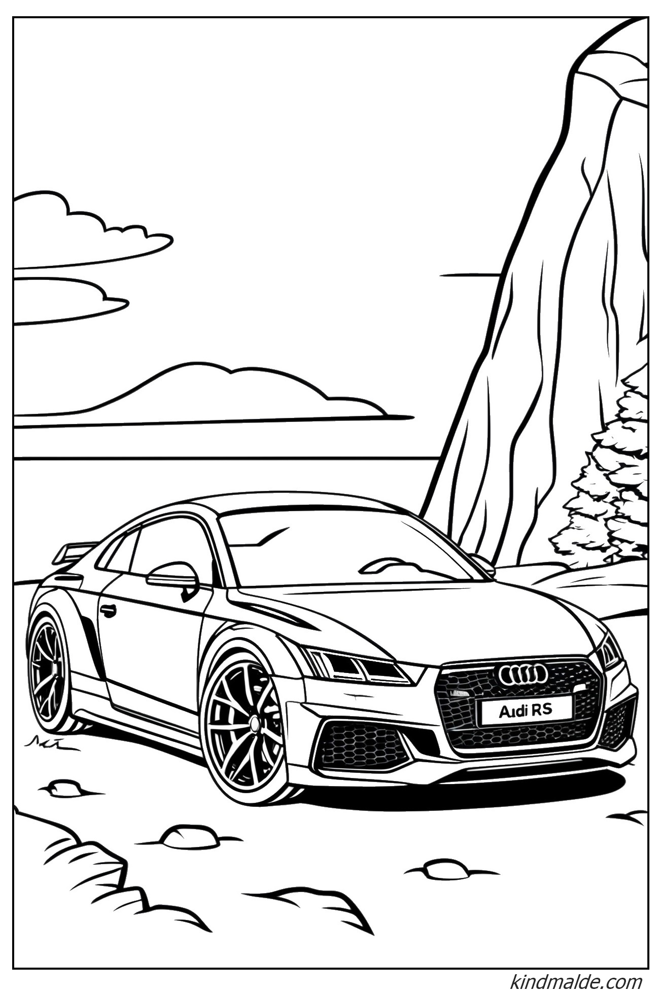 Audi RS Ausmalbilder für Kinder