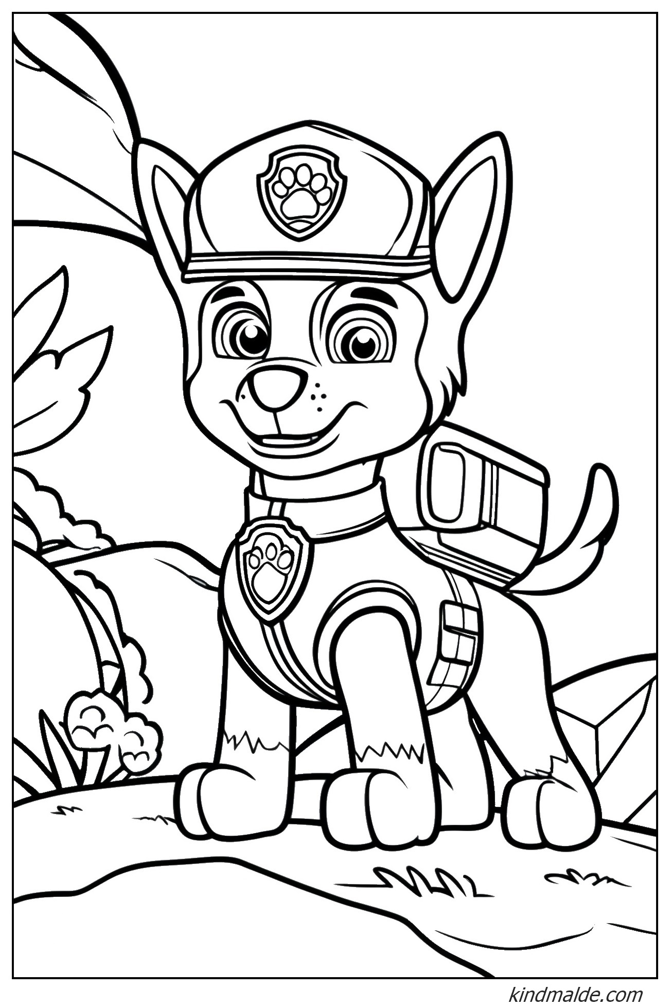 Ausmalbilder Paw Patrol zum Ausdrucken Herunterladen