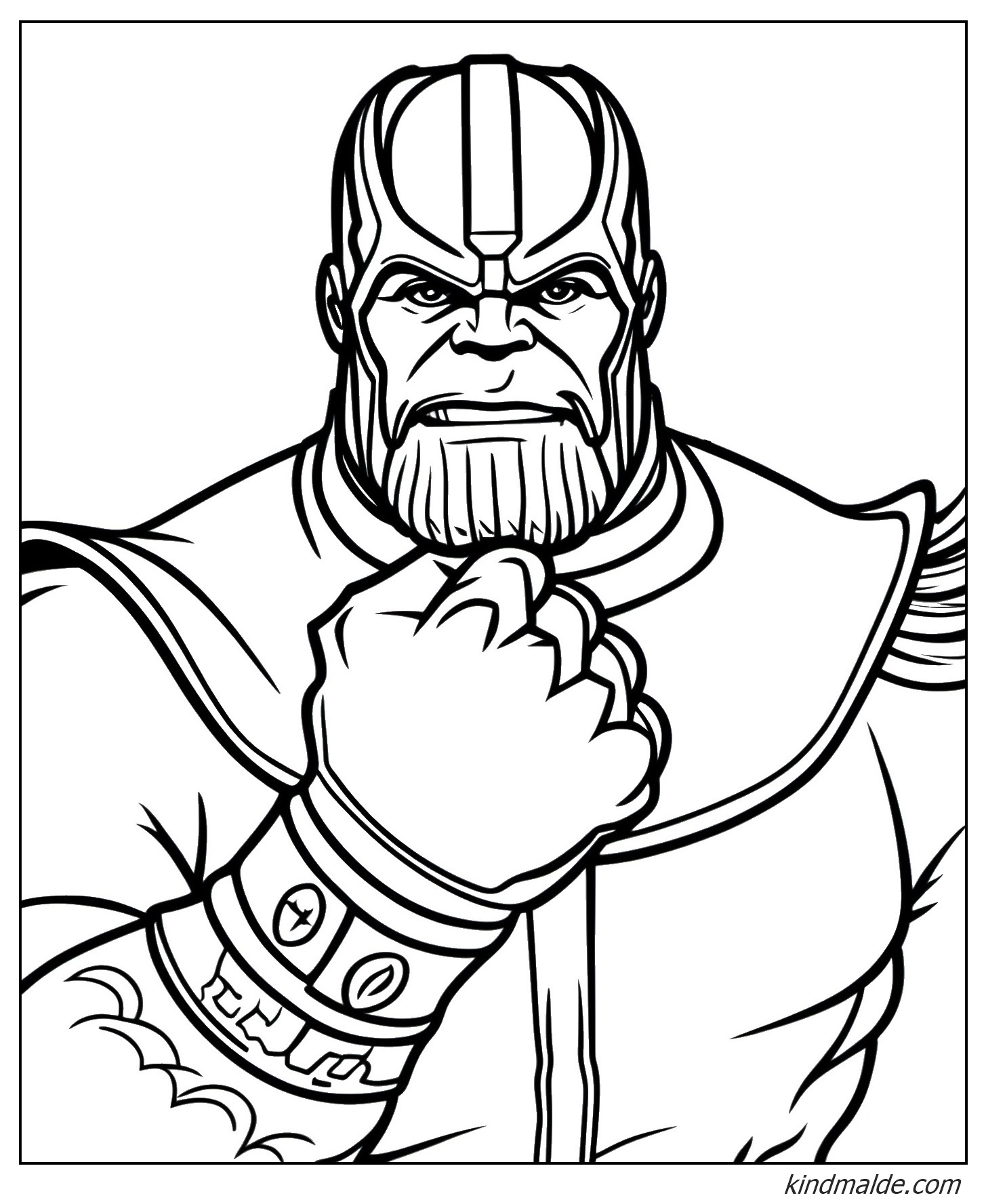 Marvel Thanos zum Ausmalen