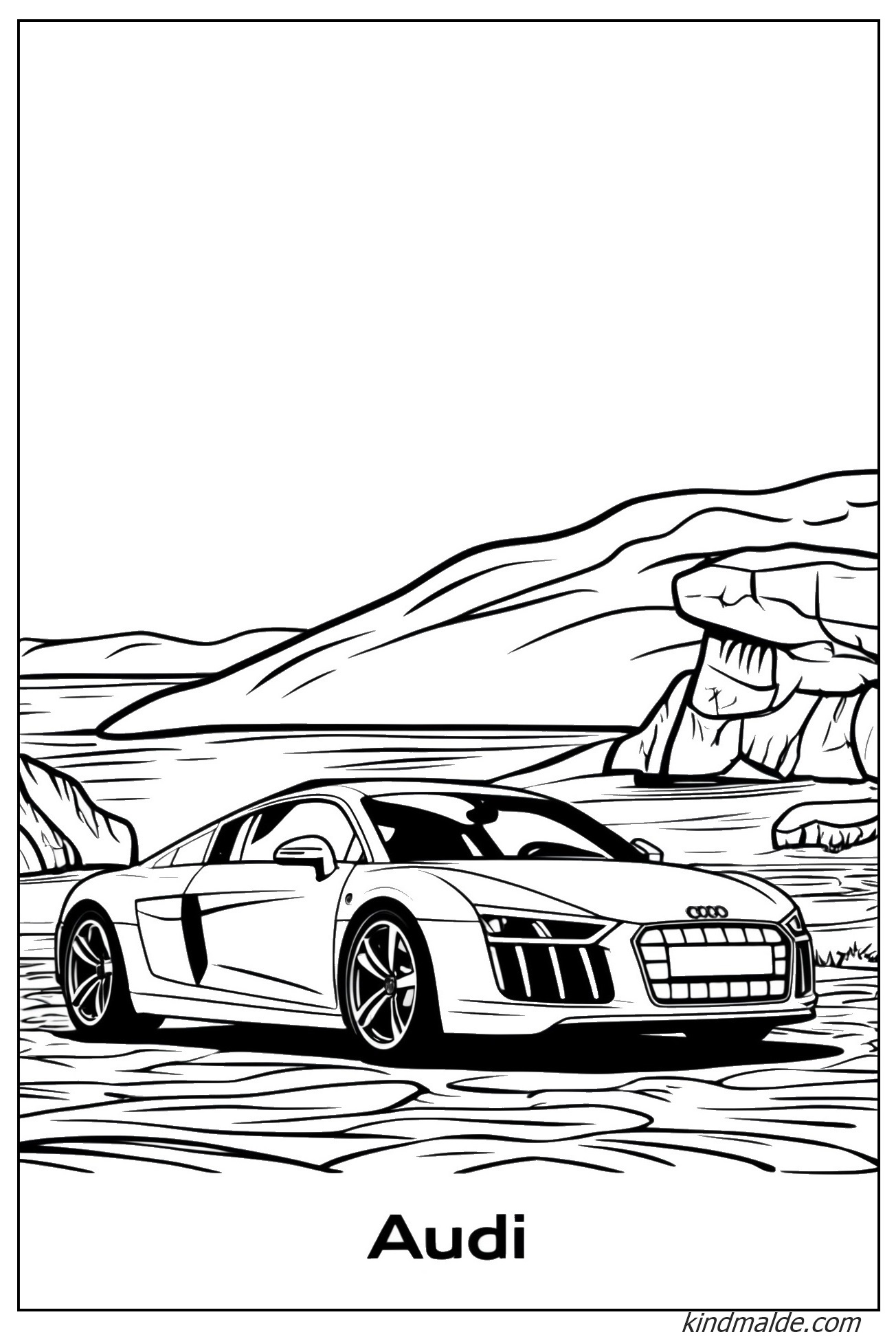 Ausmalbild Audi TT