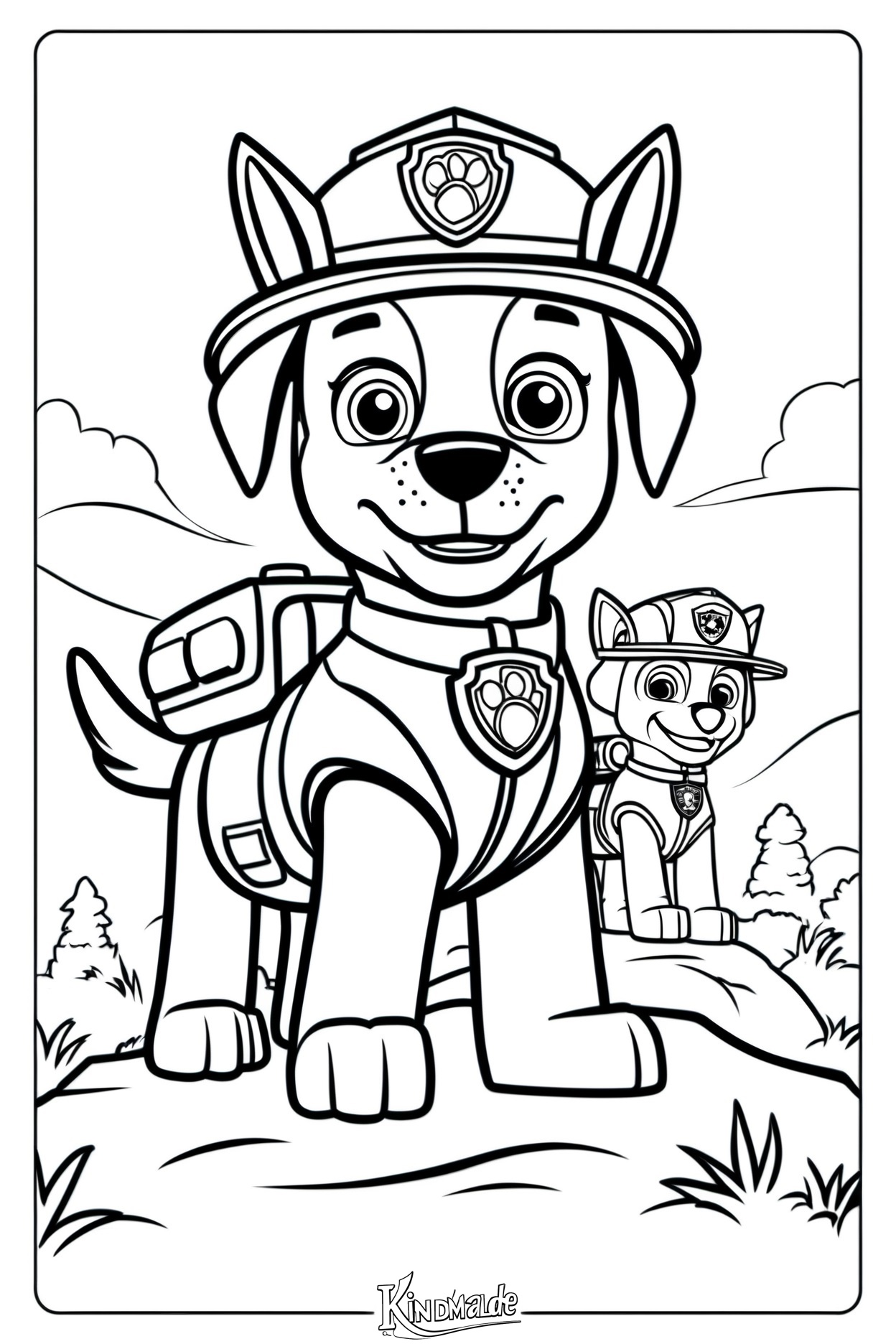 Ausmalbild Paw Patrol Bilder zum Ausmalen