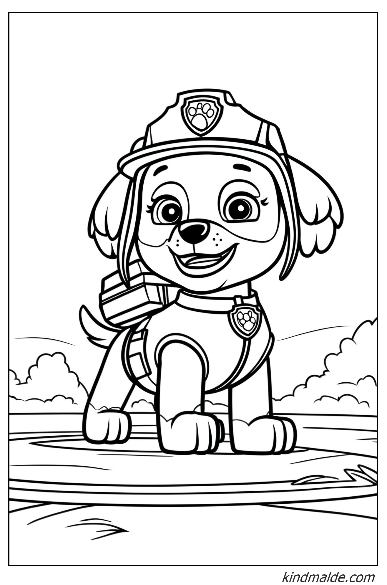 Ausmalbild Paw Patrol Liberty